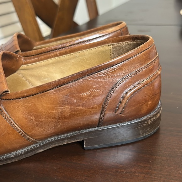 Vintage Bostonian Florentine Leather
Fringe Tasseled Moc Toe Loafers Italy - Picture 9 of 17